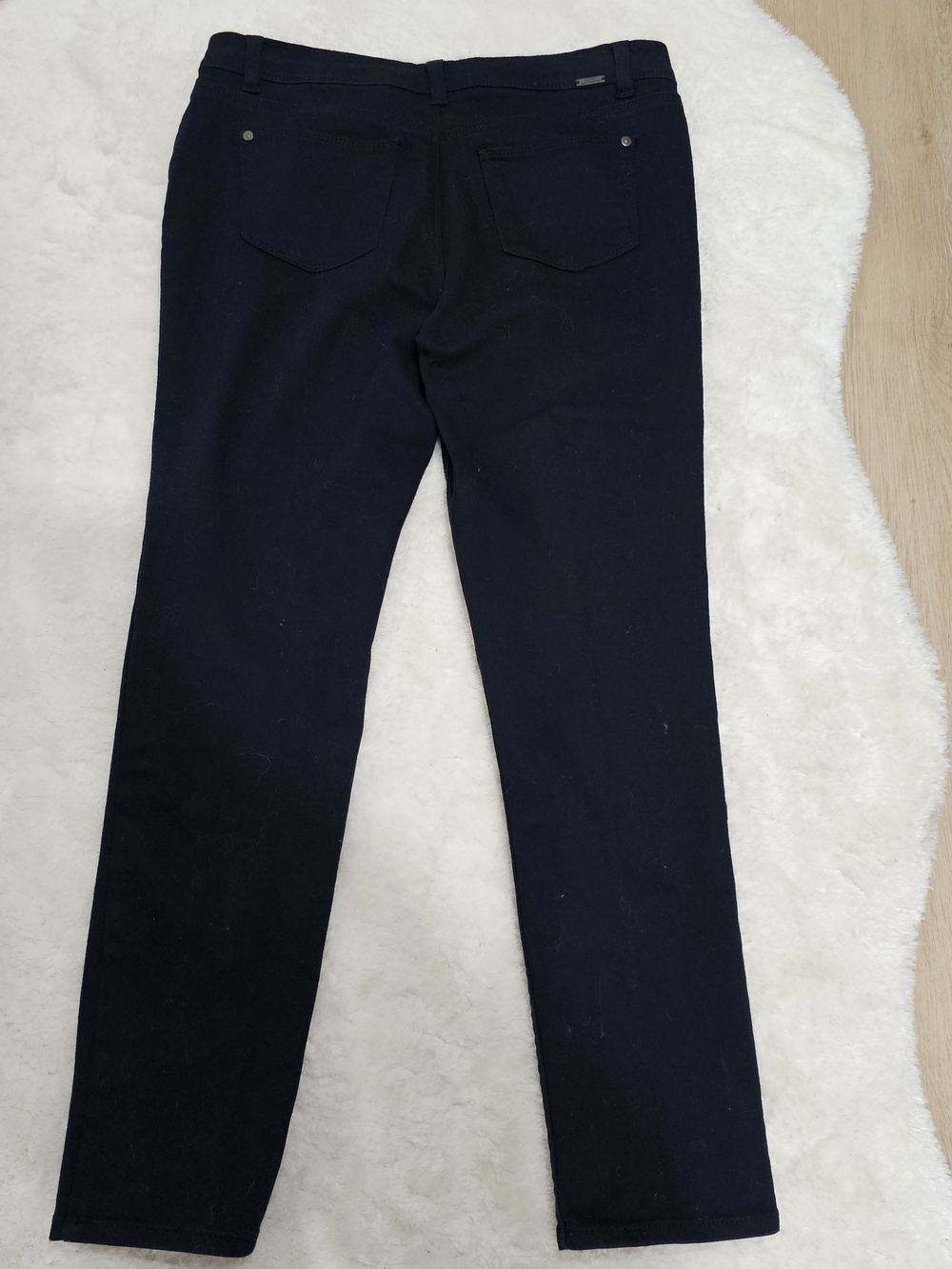 Lady Hathaway Black Skinny Jeans Women's Size 34 Stretch Denim Mid Rise Slim Leg - Picture 5 of 9
